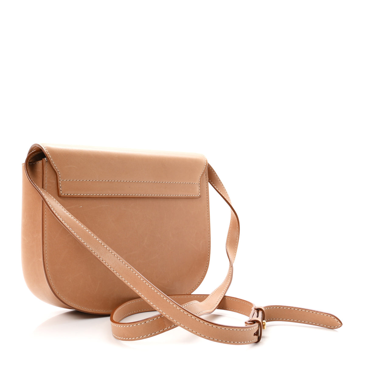 Smooth Vintage Calfskin Monogram Medium Kaia Satchel Gold
