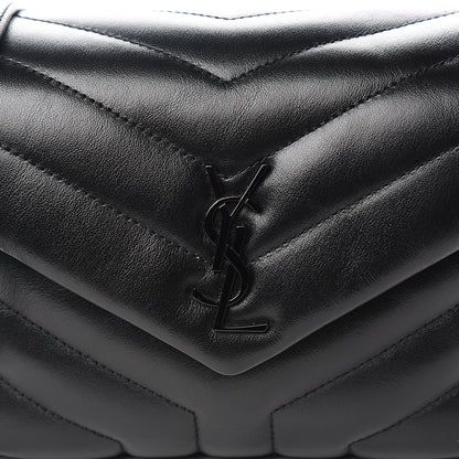 Saint Laurent Calfskin Y Quilted Monogram Toy Loulou Crossbody Bag Black 9 of 9
