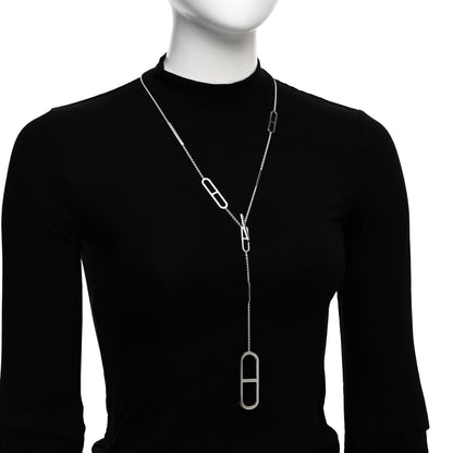 Hermes Sterling Silver Ever Chaine d'Ancre Long Lariat Necklace 2 of 4