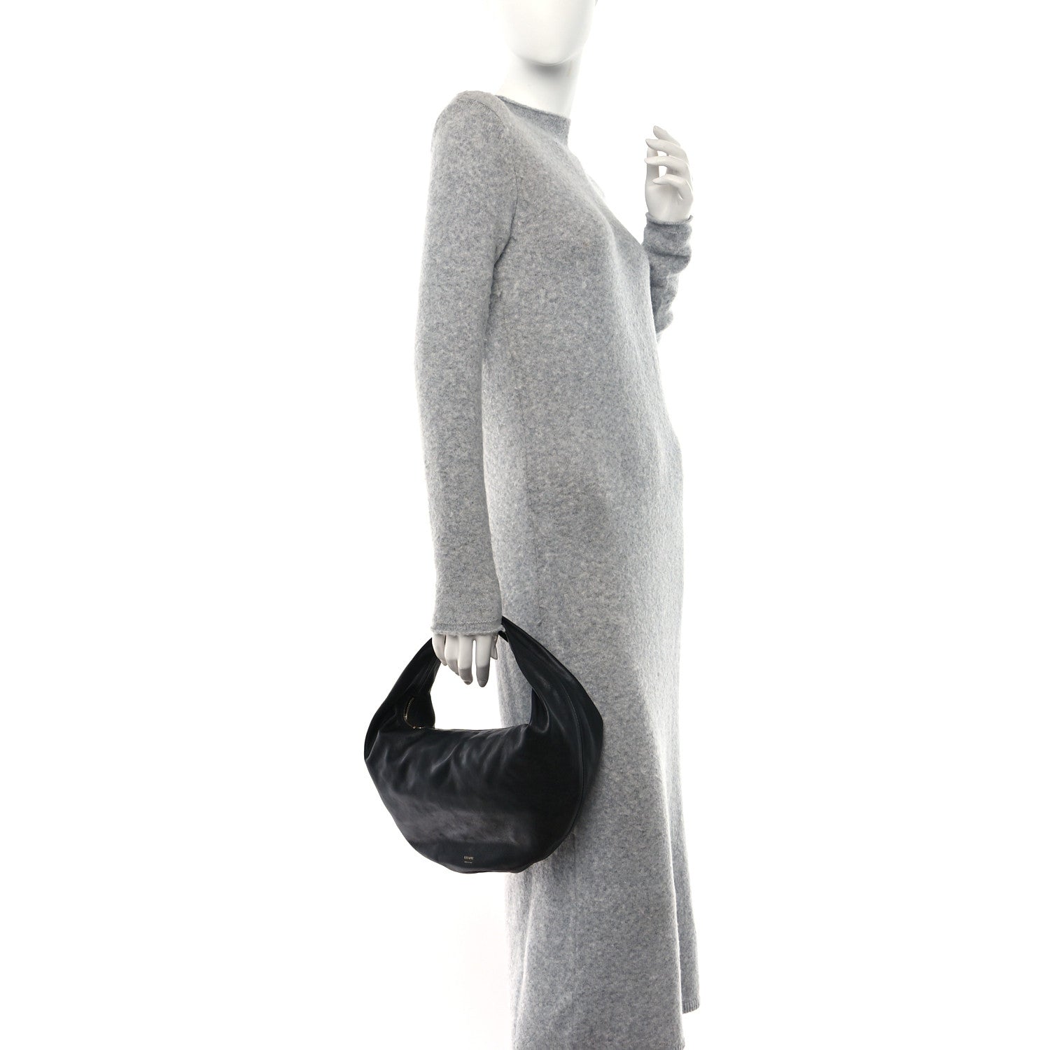 Khaite Calfskin Medium Olivia Hobo Black 2 of 9