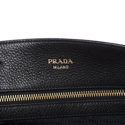 Prada Vitello Daino Top Handle Tote Black 6 of 10