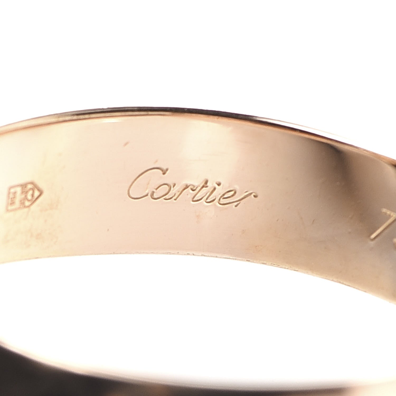 Cartier 18K Pink Yellow White Gold Large Trinity Ring 52 6 6 of 9