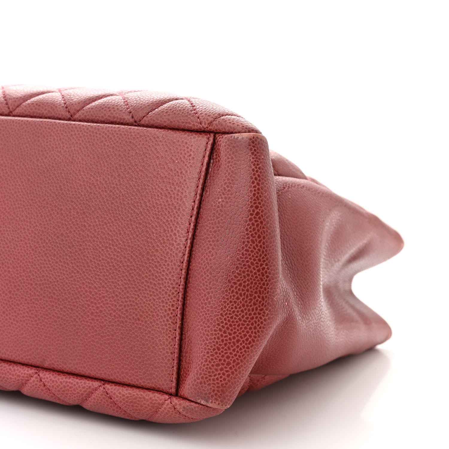 Chanel Caviar Quilted Grand Shopping Tote GST Red 10 of 14
