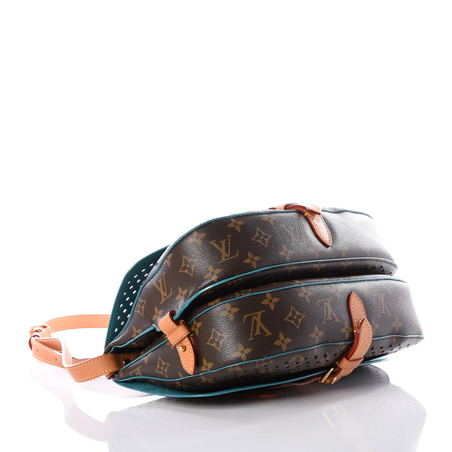 Louis Vuitton Monogram SC Flore Saumur Teal 3 of 11