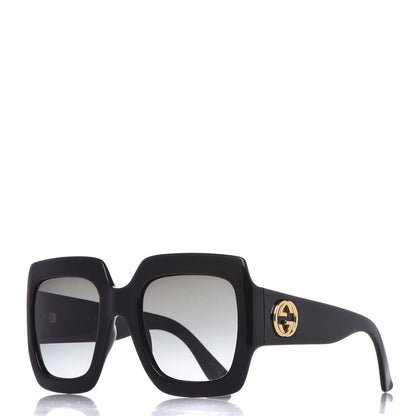 Gucci Acetate Square Frame Sunglasses GG0053S Black 1 of 7