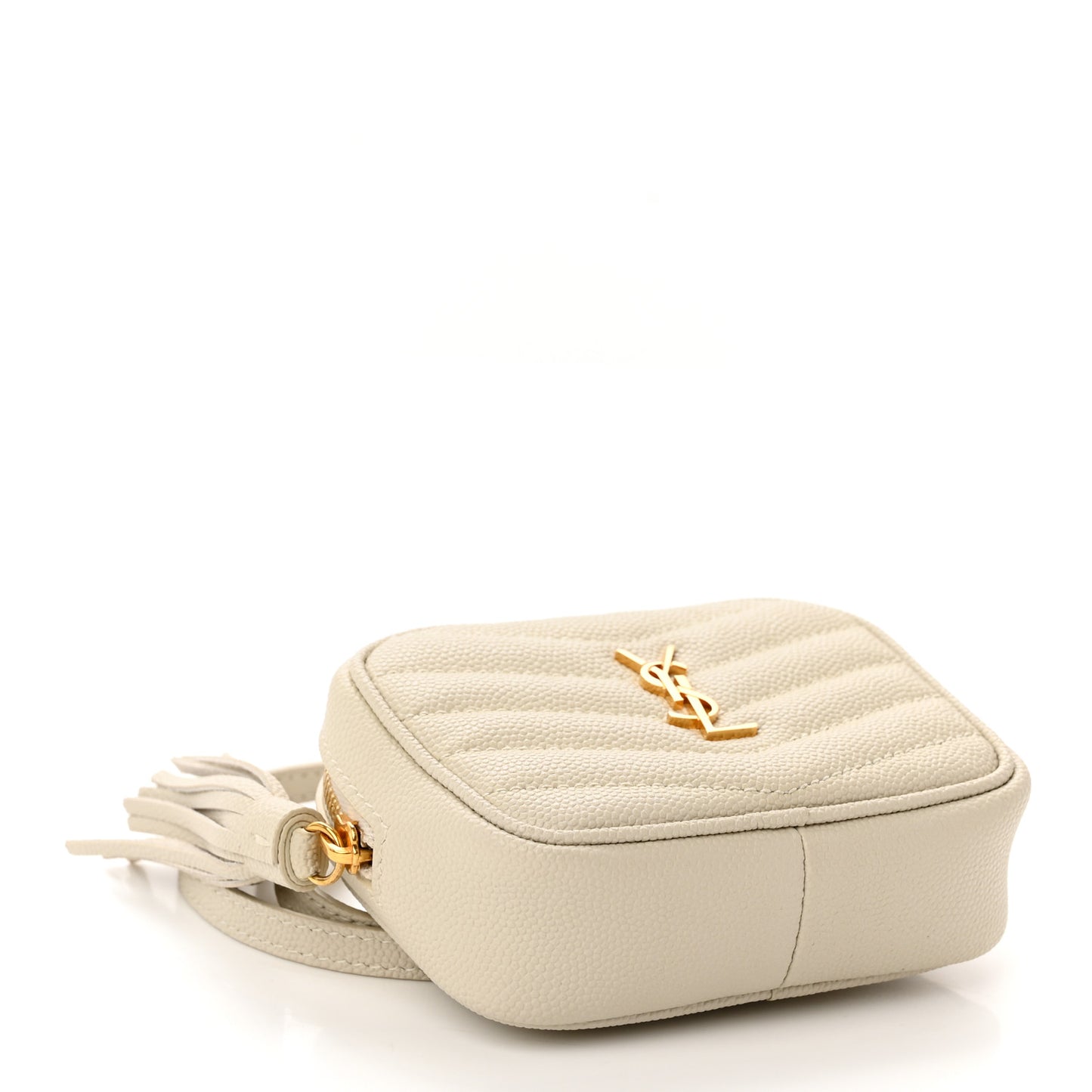 Grain De Poudre Matelasse Monogram Baby Lou Camera Bag Crema Soft