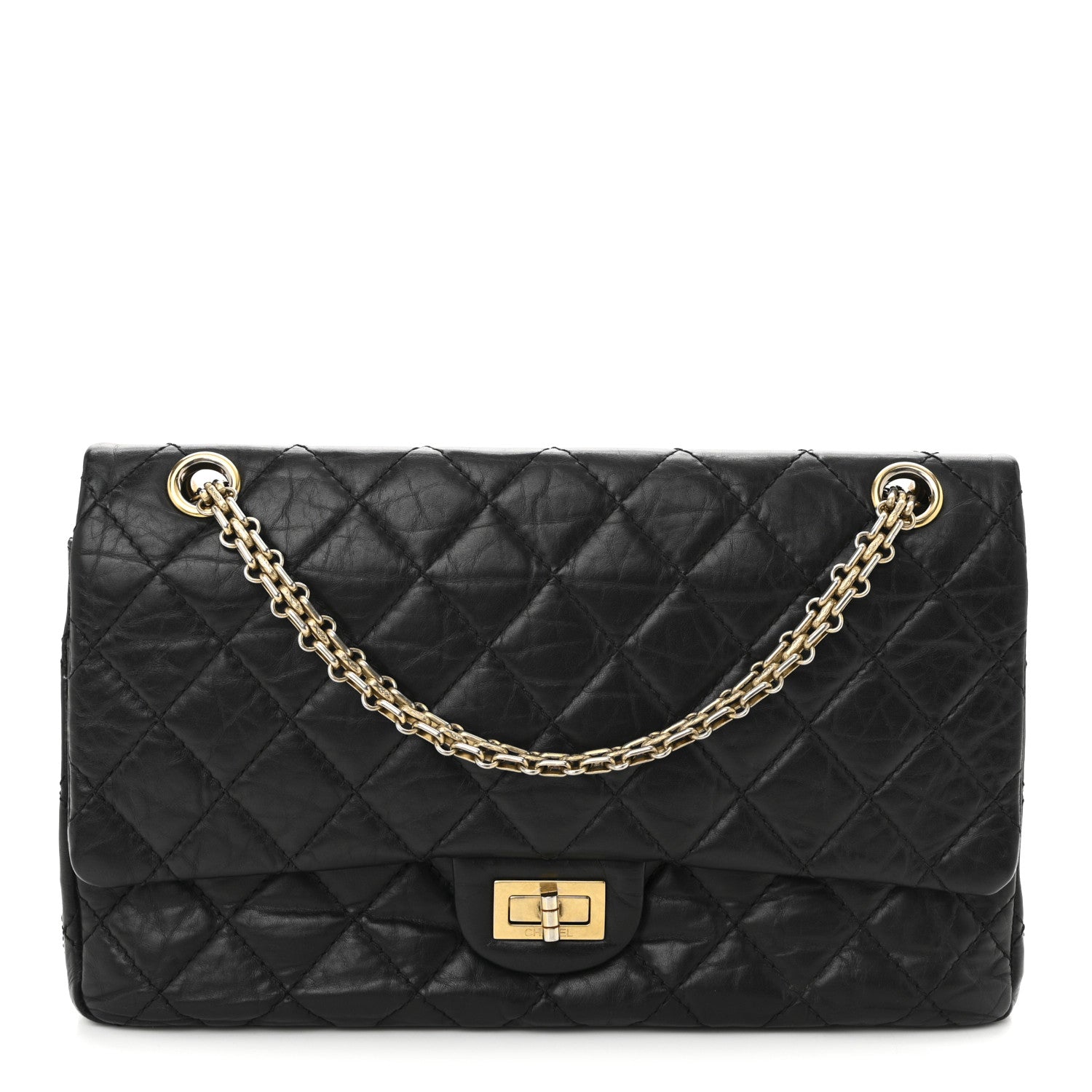 Chanel Aged Calfskin Quilted 2.55 Reissue 226 Flap Black 1 of 10