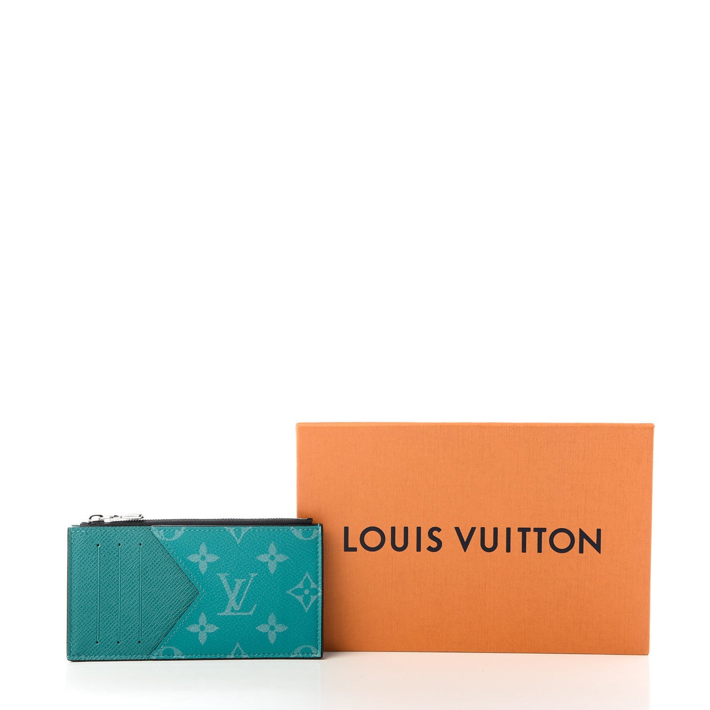 Monogram Taiga Coin Card Holder Green