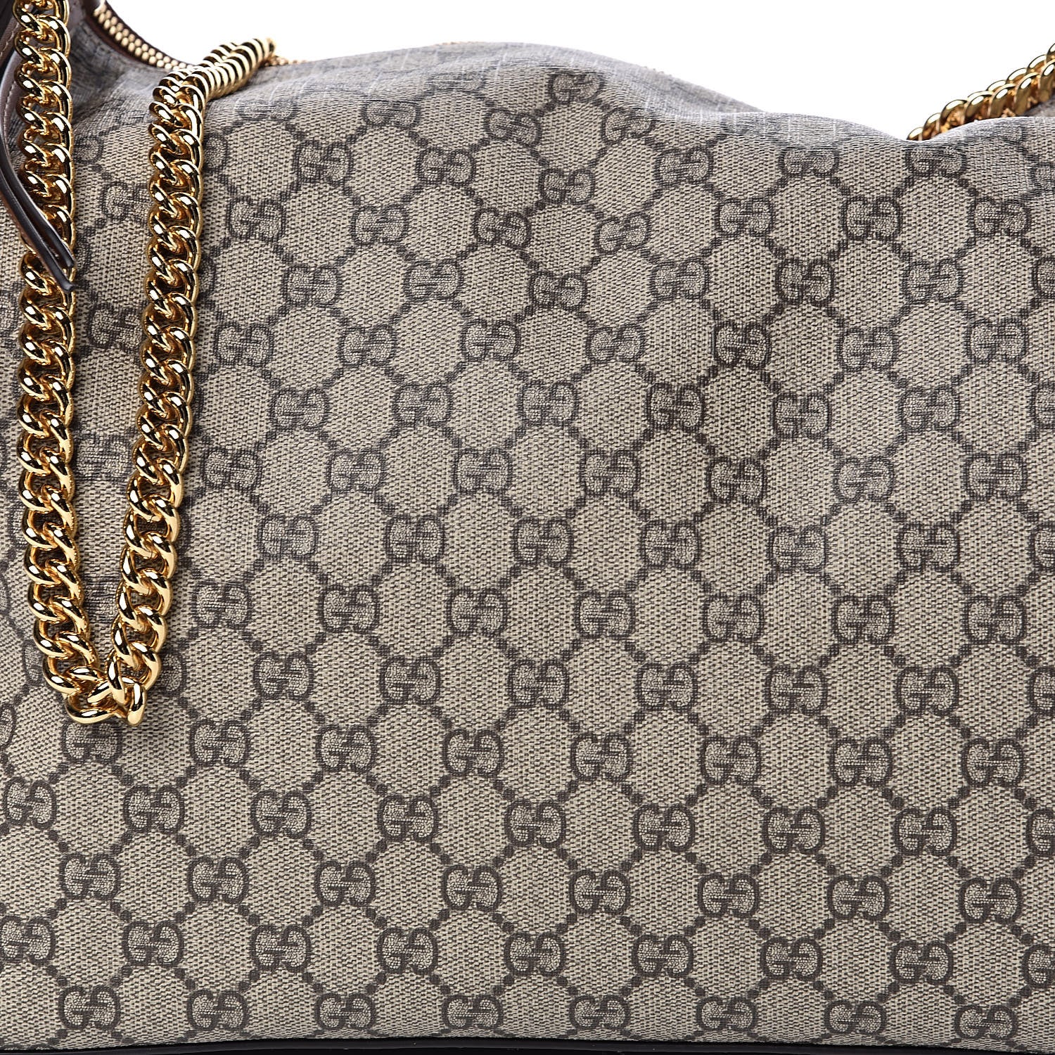 Gucci GG Supreme Monogram Large Linea A Hobo Light Brown 11 of 11