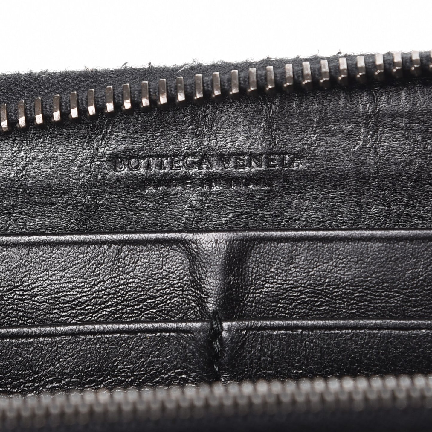 Nappa Intrecciato Ayers Zip Around Butterfly Wallet Nero Black