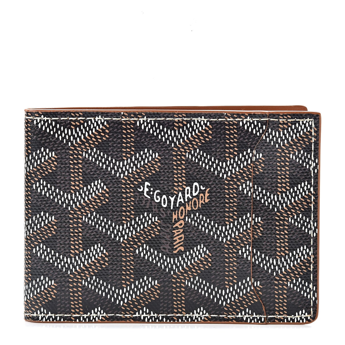 Goyardine Victoire Card Holder Insert Black Gold