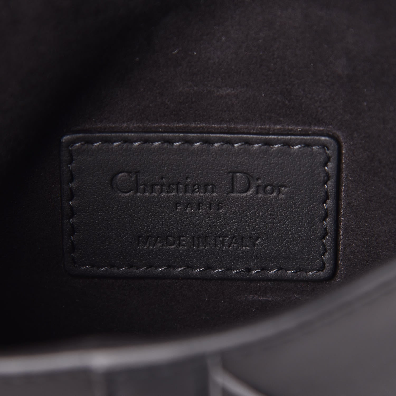 Christian Dior Ultra Matte Calfskin Saddle Belt Bag Black 6 of 10