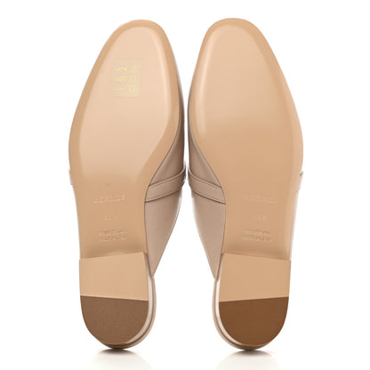Hermes Calfskin Oz Mules 36.5 Blanc Gomme 5 of 9
