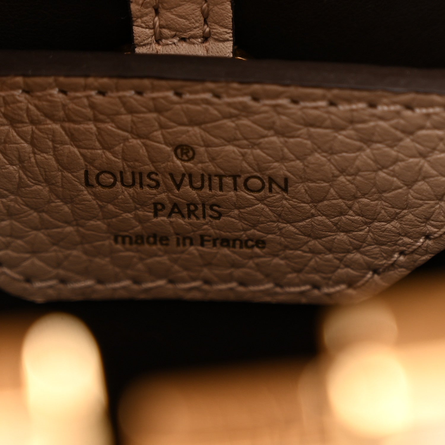 Louis Vuitton Taurillon Capucines BB Galet 7 of 11