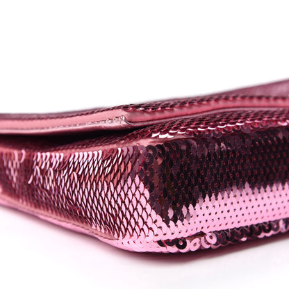 Miu Miu Paillettes Sequin Flap Rosa 6 of 11
