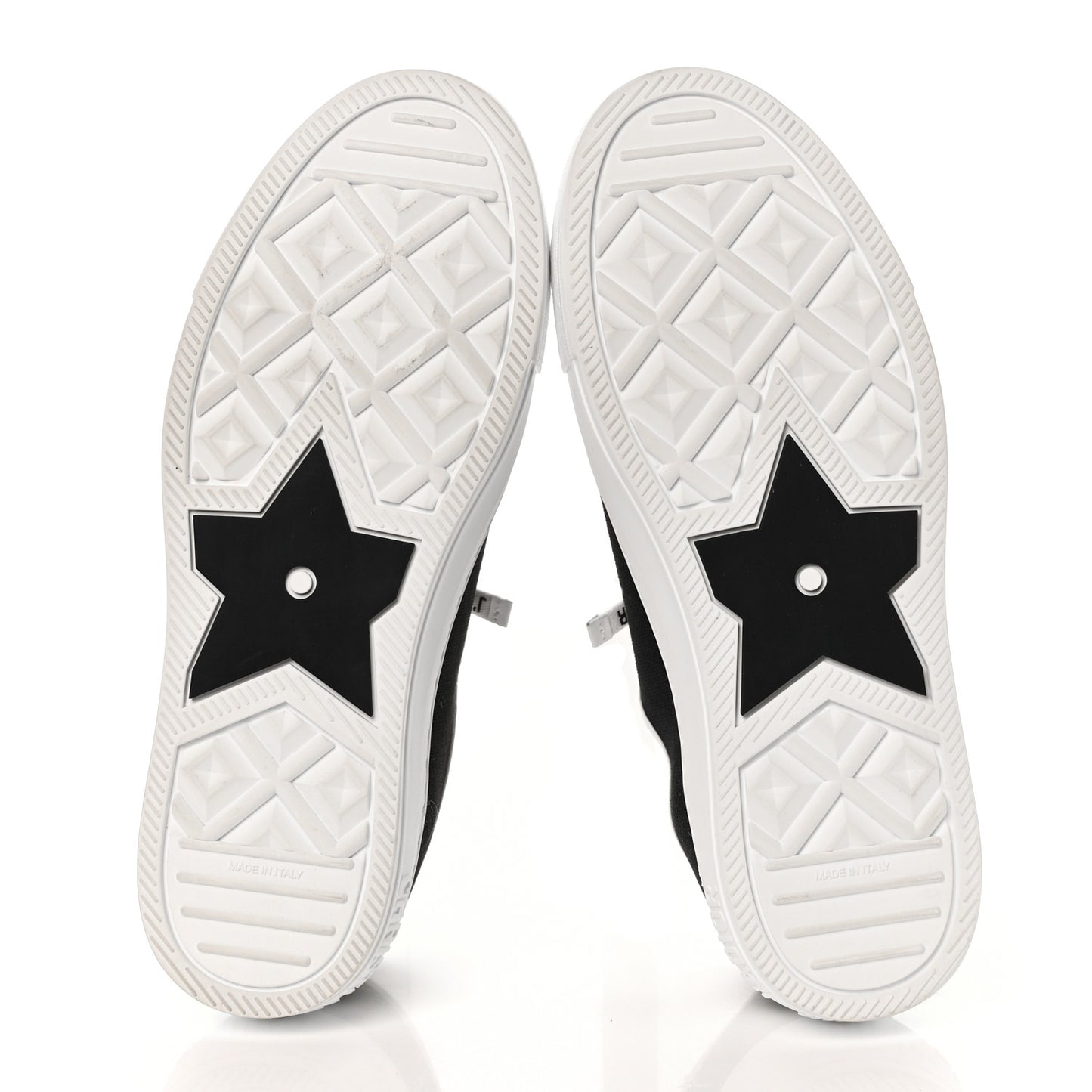 Canvas Walk'N'Dior Low Top Sneakers 37.5 Black