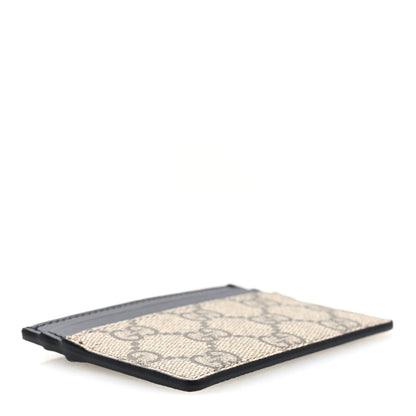Gucci GG Supreme Monogram Calfskin Card Holder Beige Black 4 of 6