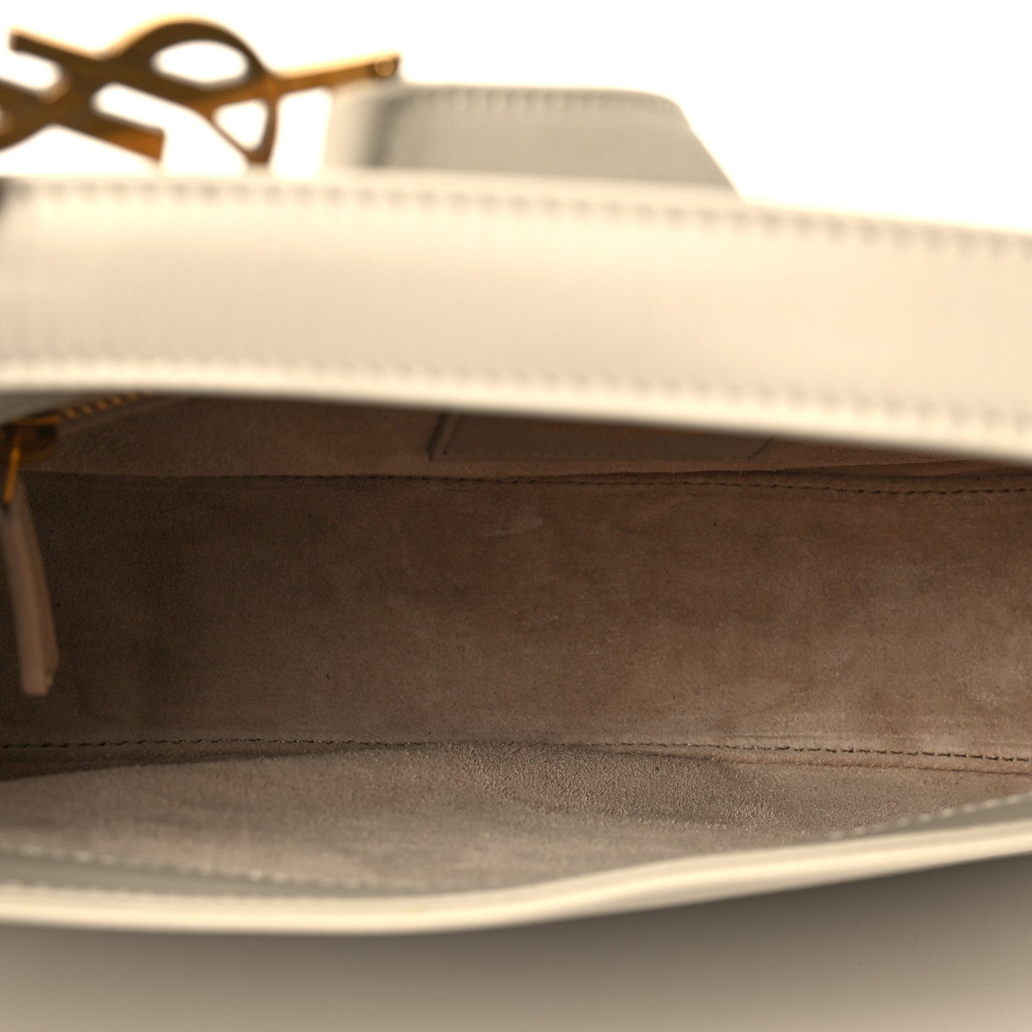 Saint Laurent Smooth Calfskin Le 5 A 7 Hobo Blanc Vintage 5 of 8