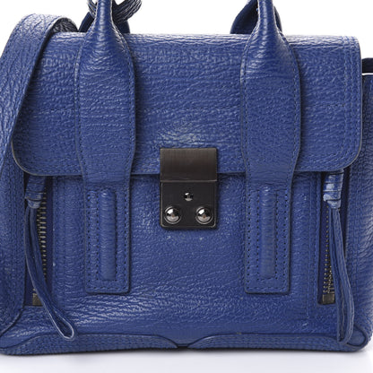 3.1 Phillip Lim 3.1 Textured Calfskin Mini Pashli Satchel Cobalt 7 of 9