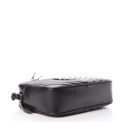 Saint Laurent Calfskin Matelasse Monogram Lou Camera Bag Black 4 of 10