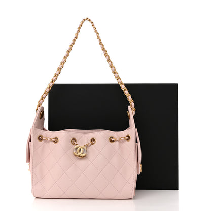 Chanel Caviar Quilted Mini Chanel 25 Handbag Light Pink 11 of 11