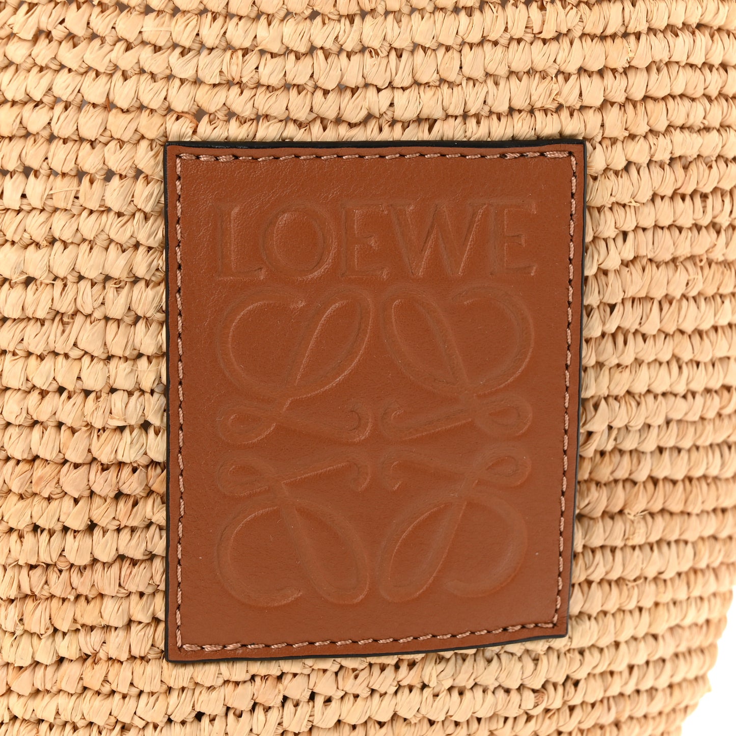 Raffia Mini Slit Tote Bag Natural Tan