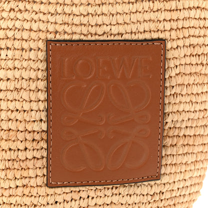 Loewe Raffia Mini Slit Tote Bag Natural Tan 6 of 10