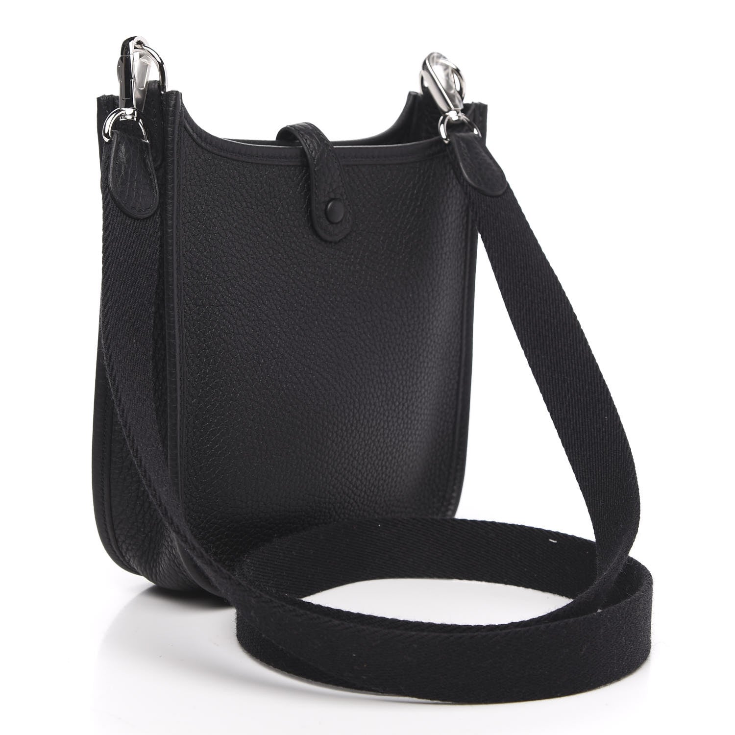 Hermes Taurillon Clemence Evelyne TPM Black 3 of 10