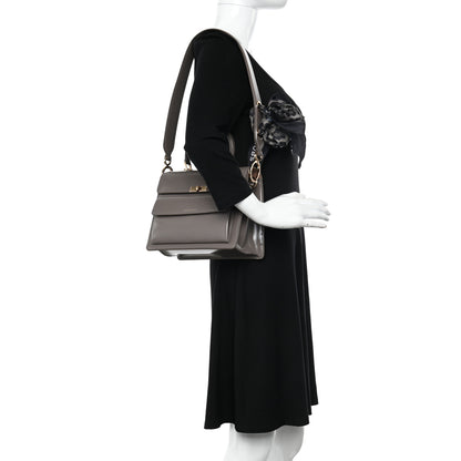 Marc Jacobs Shiny Calfskin Uptown Shoulder Bag Iron 2 of 11