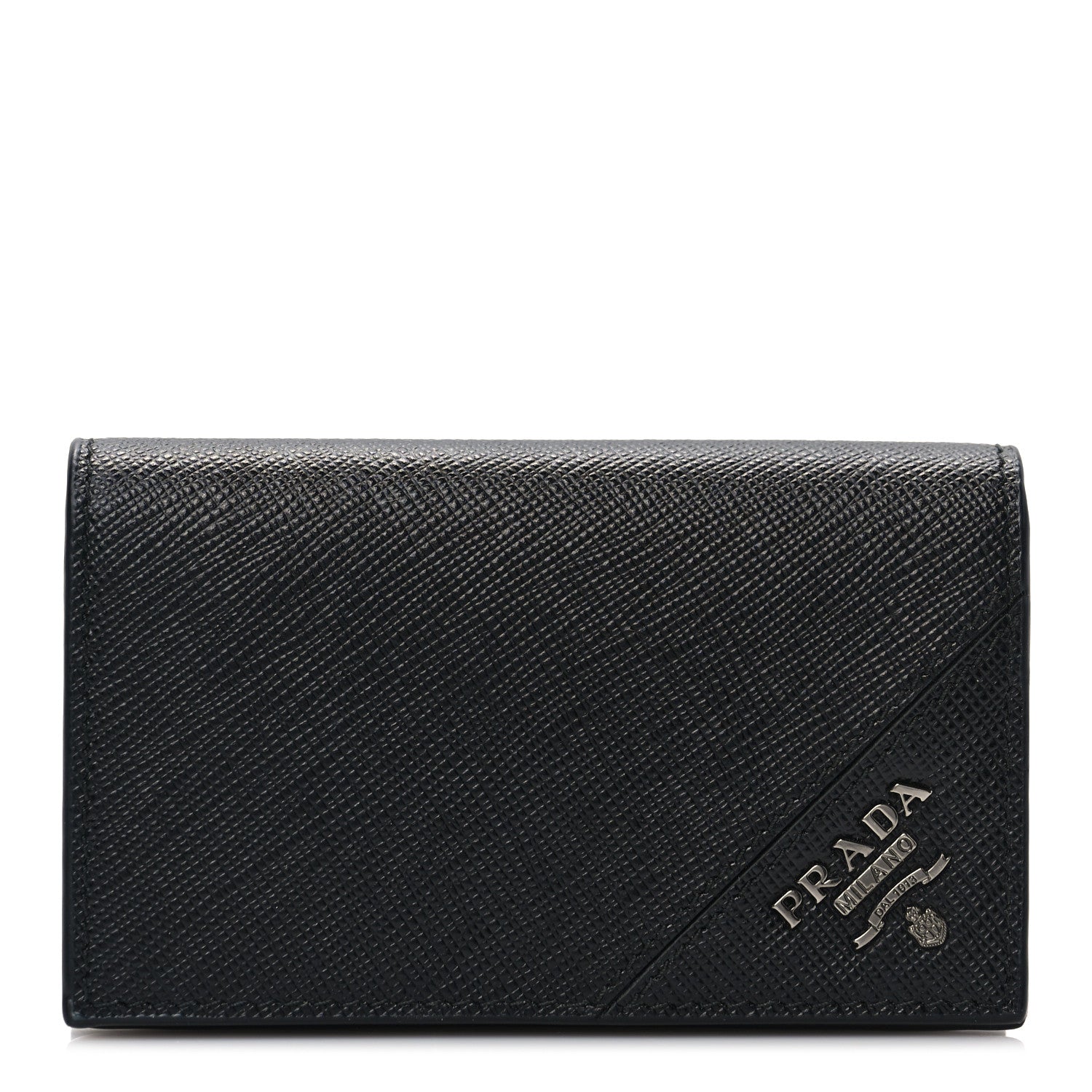 Prada Saffiano Card Holder Black 1 of 6