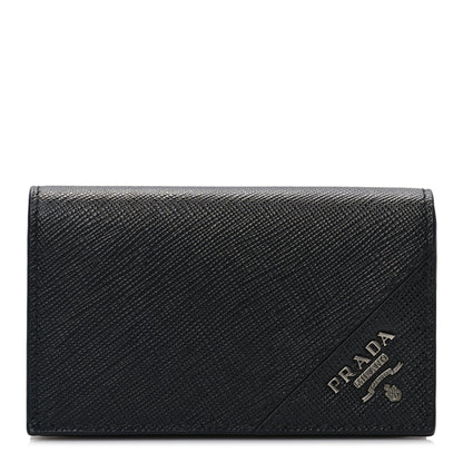 Prada Saffiano Card Holder Black 1 of 6