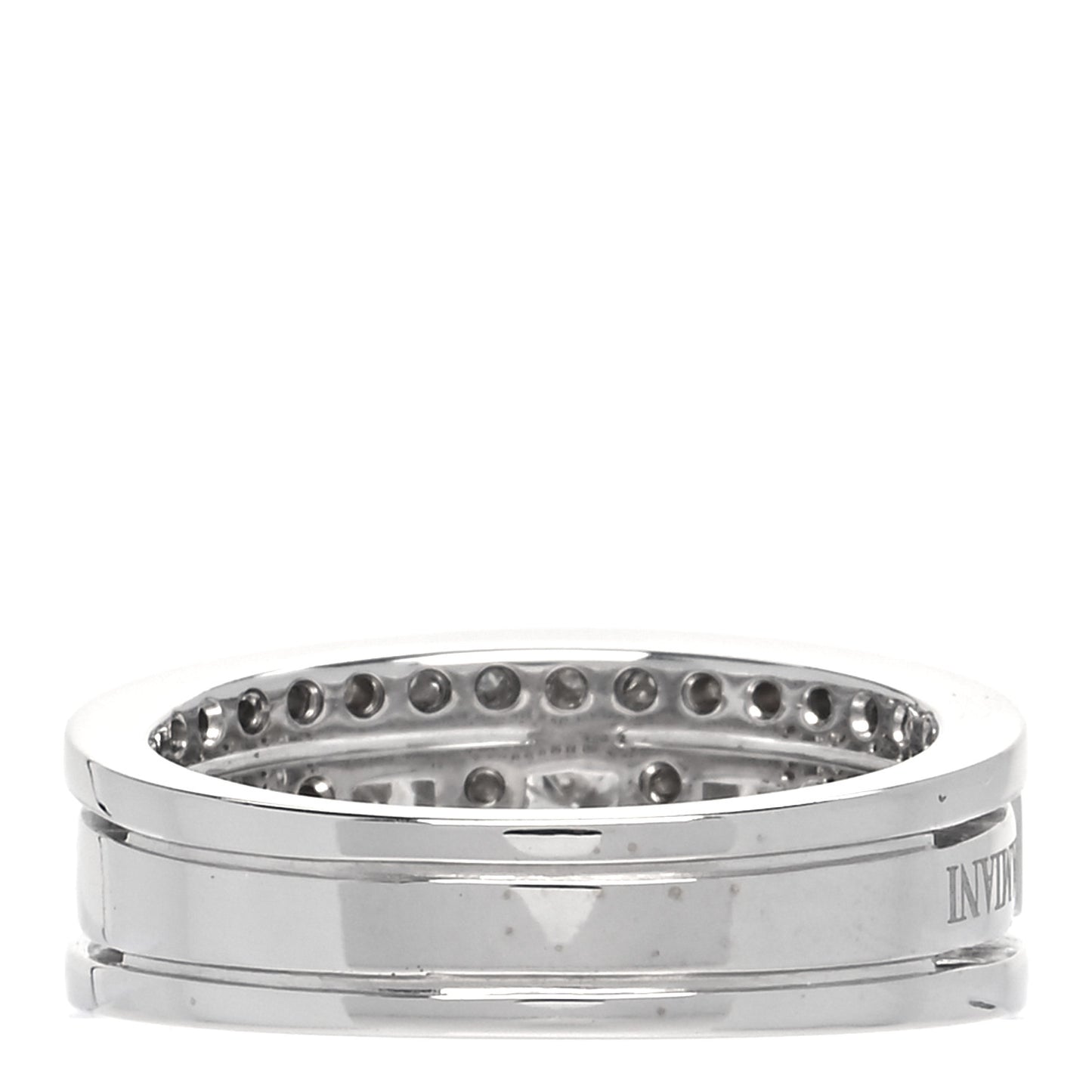 18K White Gold Diamond Belle Epoque Band Ring 53 6.25