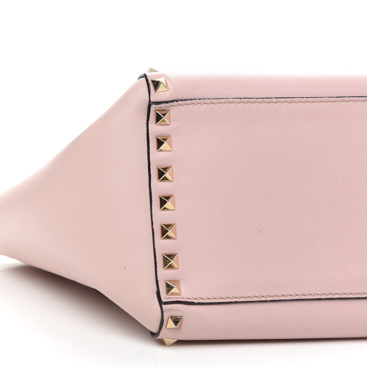 Valentino Garavani Vitello Small Rockstud Double Handle Tote Water Rose 7 of 11