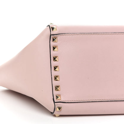 Valentino Garavani Vitello Small Rockstud Double Handle Tote Water Rose 7 of 11