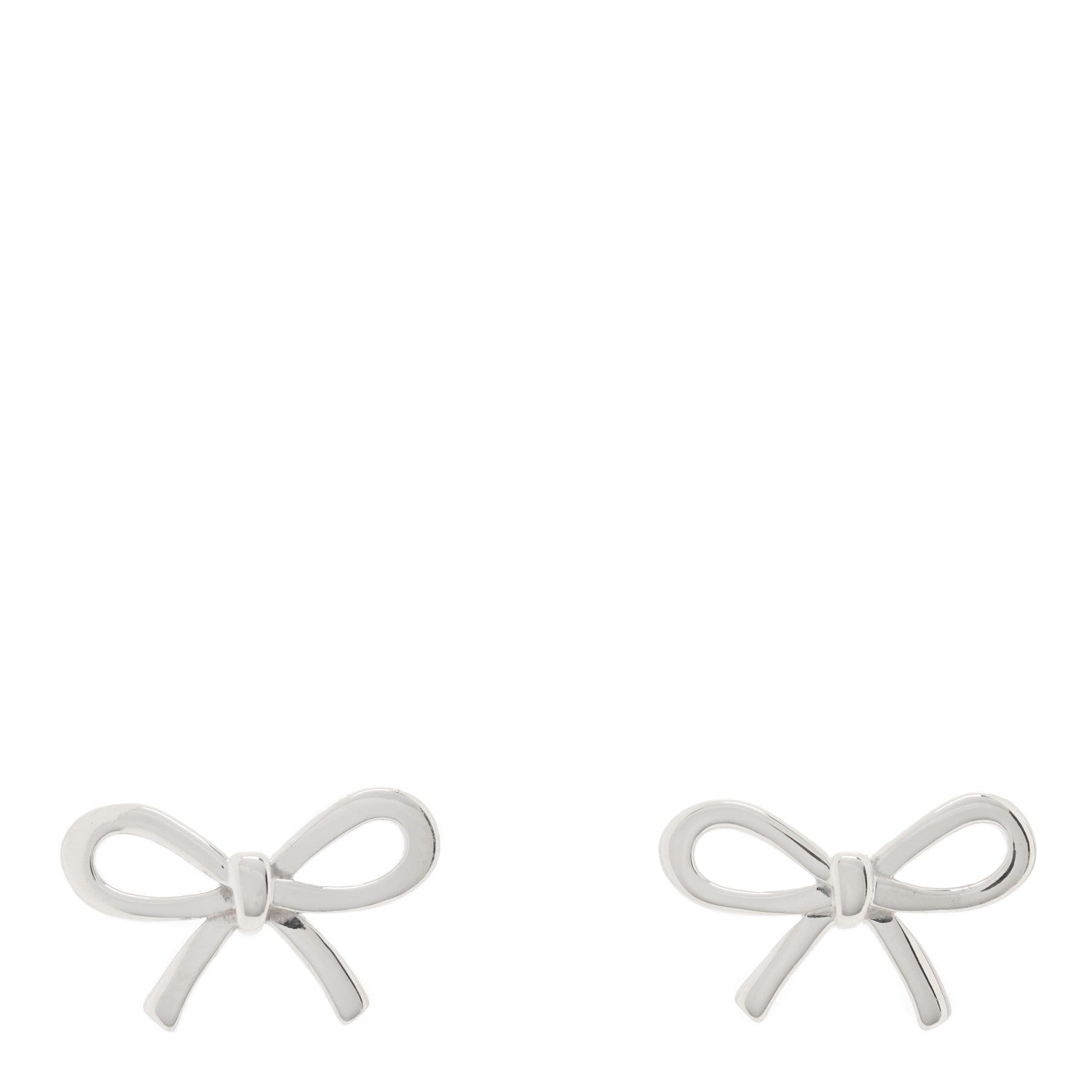 Tiffany Sterling Silver Bow Earrings 1 of 4