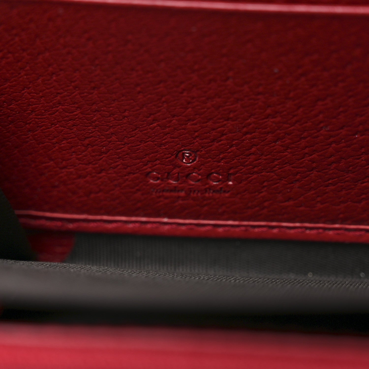 Gucci GG Supreme Monogram Tian Zip Around Wallet Beige Multicolor Red 5 of 7