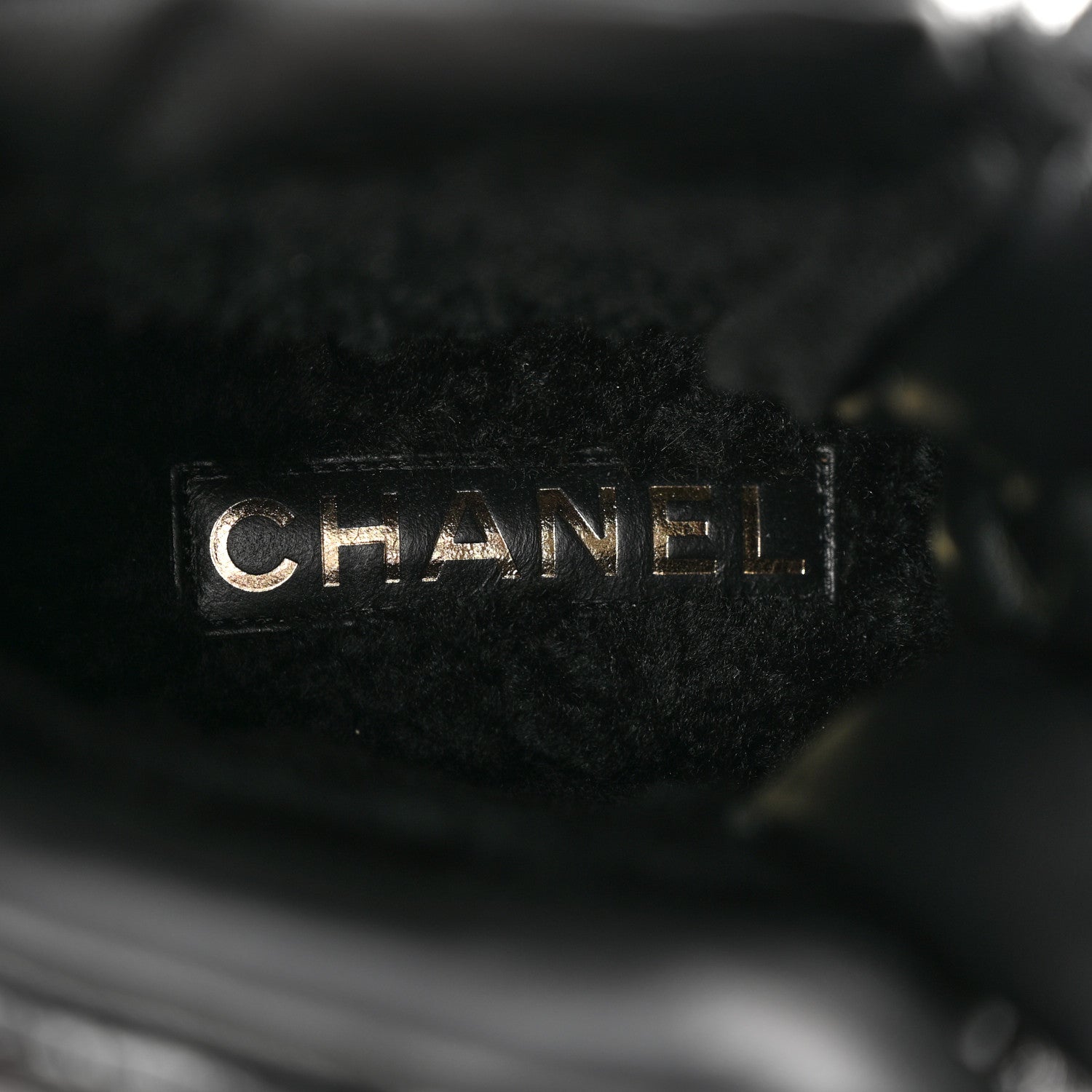 Chanel Crumpled Patent Lambskin Calfskin Quilted Lace Up Combat Boots 37.5 Black 9 of 10