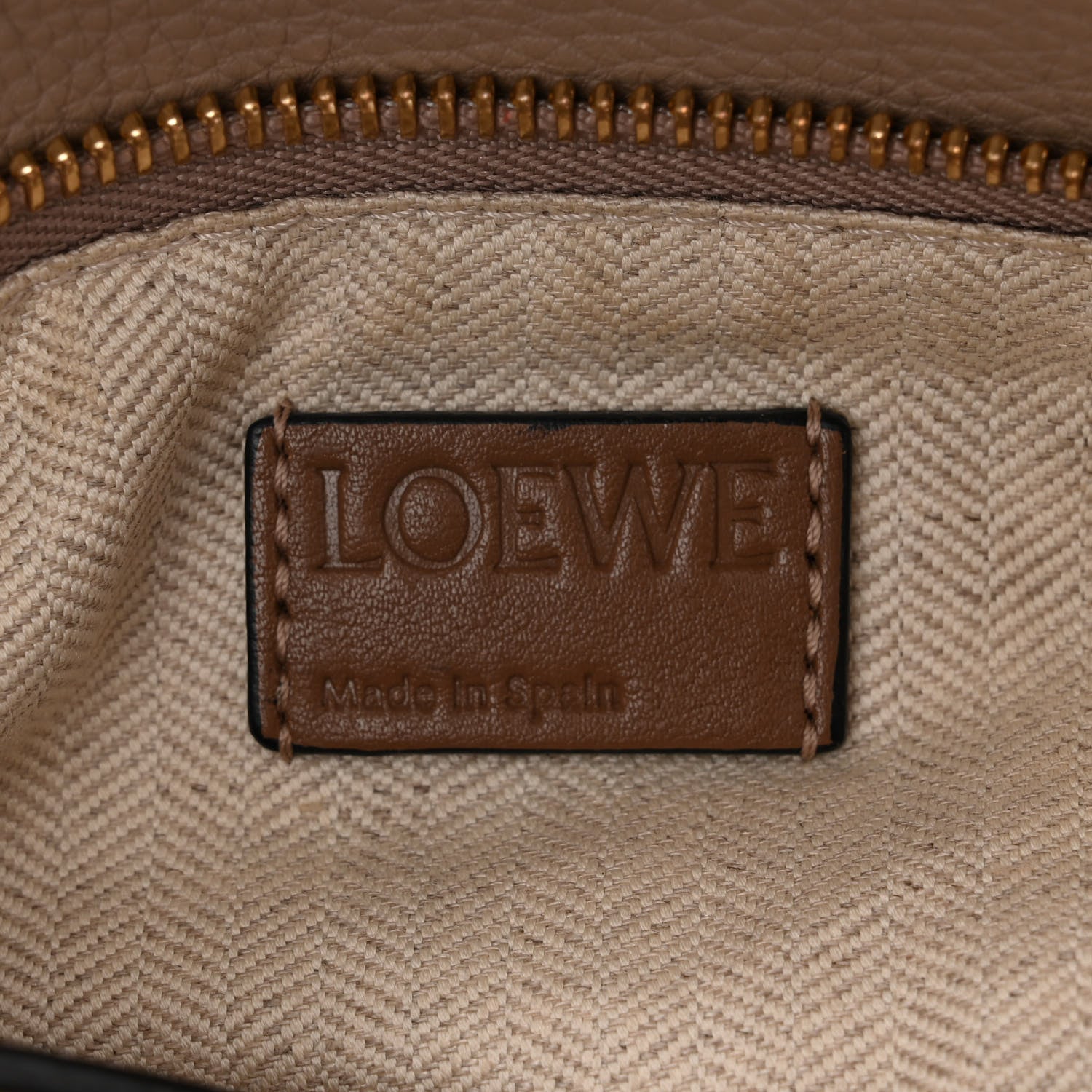Loewe Grained Calfskin Small Puzzle Bag Sand Mink 6 of 10
