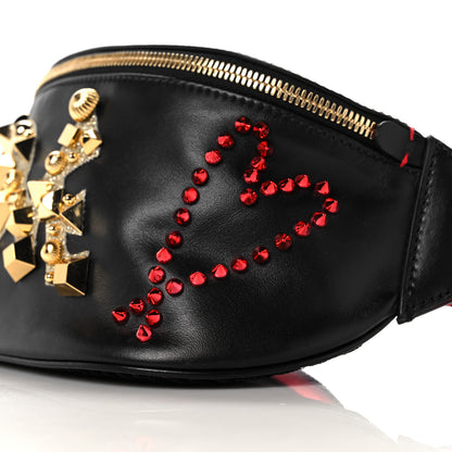 Christian Louboutin Calfskin Marie Jane Love Belt Bag Black Platine 8 of 8