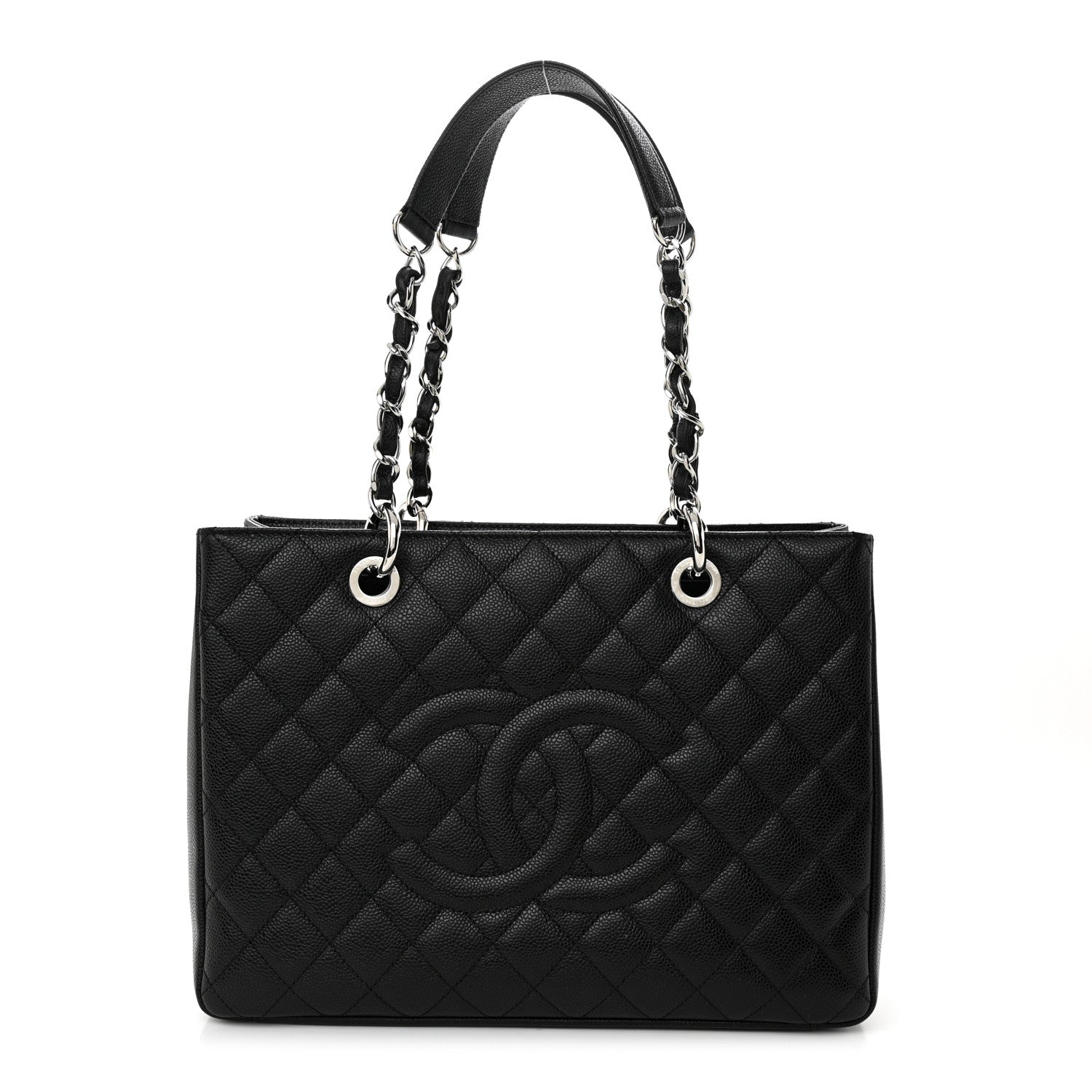 Chanel Caviar Quilted Grand Shopping Tote GST Black 1 of 12