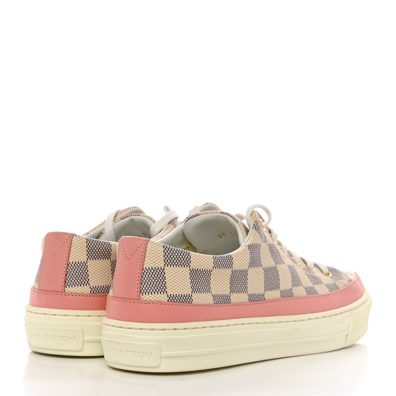 Louis Vuitton Damier Azur Stellar Sneakers 39 Rose Ballerine 4 of 9