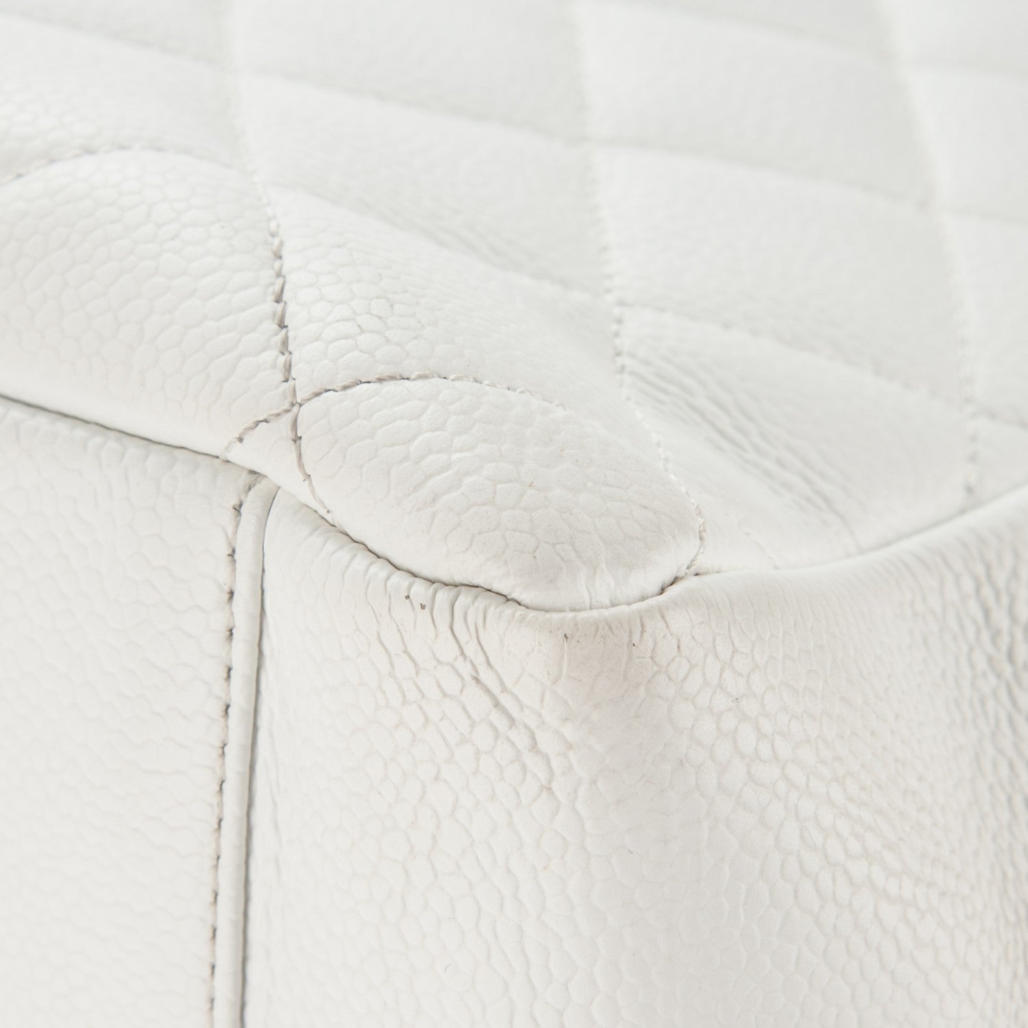 Chanel Caviar Quilted Grand Shopping Tote GST White 13 of 15