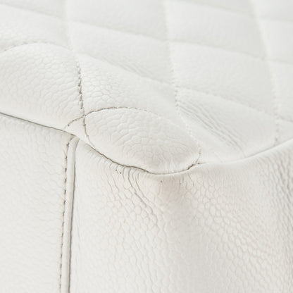 Chanel Caviar Quilted Grand Shopping Tote GST White 13 of 15