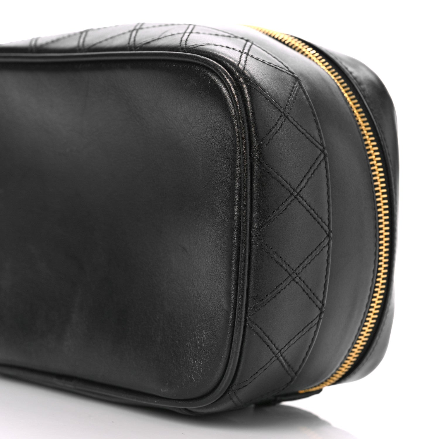 Chanel Lambskin Vanity Cosmetic Case Black 8 of 11