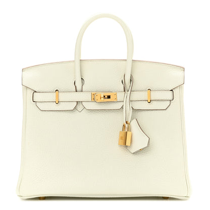 Hermes Togo Birkin 25 Mushroom 1 of 11