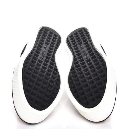 Louis Vuitton Patent Calfskin Canvas Catwalk Slip On 37 Leopard Black 5 of 12