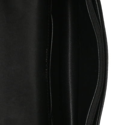 Chanel Lambskin Quilted Flap Phone Holder With Chain So Black 4 of 11
