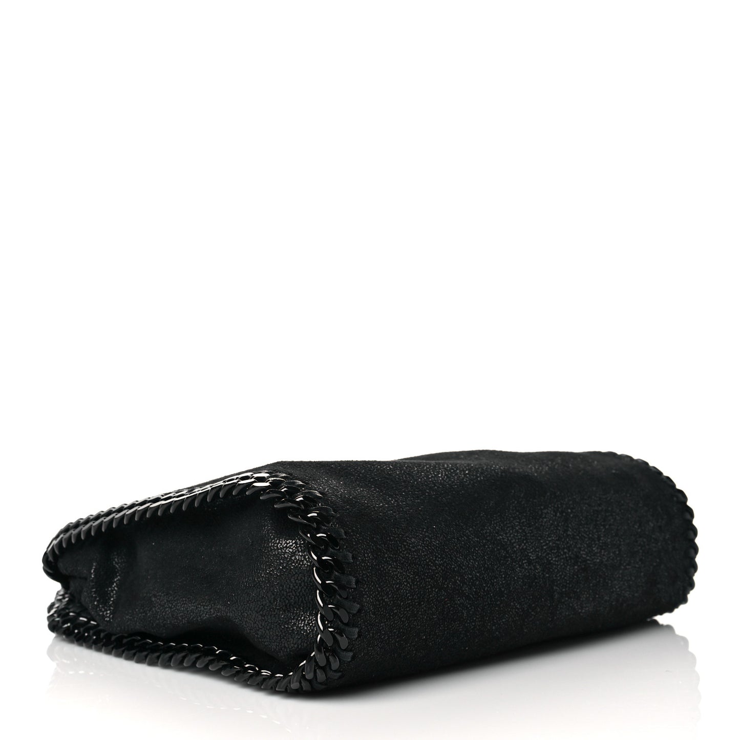 Shaggy Deer Mini Falabella Fold Over Tote Black