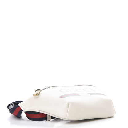 Gucci Grained Calfskin Small Logo Belt Bag White 3 of 9
