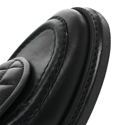 Chanel Lambskin Quilted CC Turnlock Loafers 37 Navy 16 of 18